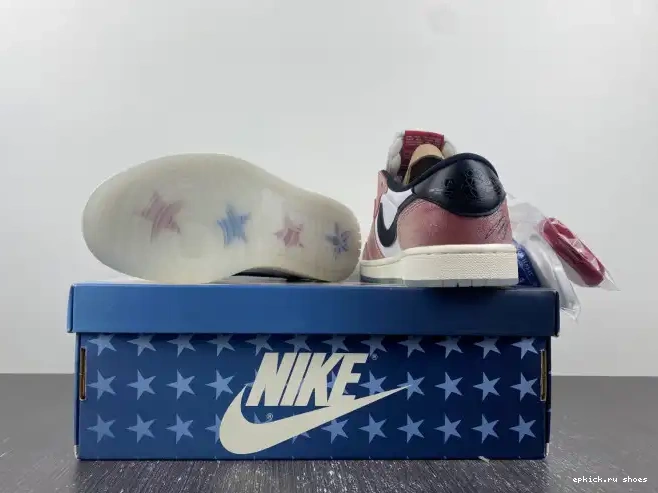 Rep X JORDAN TROPHY LOW BLACK' 1 AIR OG ROOM FN0432-017 'RED 0424